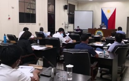 <p><strong>BUDGET APPROVAL</strong>. The Negros Occidental Provincial Board presided by Vice-Governor Jeffrey Ferrer approved the province’s PHP4.4-billion annual budget for 2021 during its regular session on Tuesday afternoon (Nov. 24, 2020). Next year’s budget includes allocations for the continuing response to the coronavirus disease 2019 pandemic. <em>(Screenshot from Negros Occidental SP Facebook page)</em></p>
