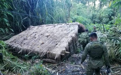 <p><strong>DISMANTLED.</strong>  New People's Army (NPA) terrorist camp in Barangay Lawang Langka in Mangatarem town in Pangasinan seized by the Army on Nov. 24, 2020. There were no more sightings of the communist-terrorist group in the region this year according to the army. <em>(PNA File Photo courtesy of AFP)</em></p>