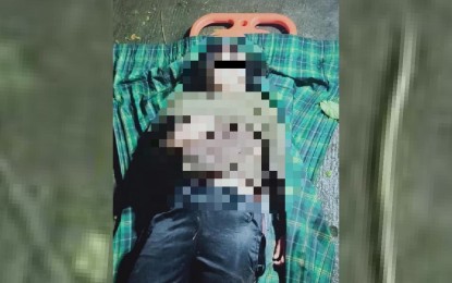 <p><strong>BATTLE CASUALTY</strong>. The remains of a 21-year-old female fighter killed in a gun battle between government troops and the New People's Army in Kananga, Leyte on Friday (Nov. 28, 2020). The newly recruited fighter was one of the armed rebels who attempted to ambush patrolling soldiers. <em>(Photo courtesy of Philippine 802nd Infantry Brigade)</em></p>