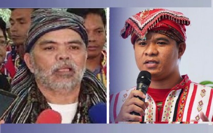 <p>Mindanao Indigenous Peoples Youth Organization (MIPYO) chair Lipatuan Joel Unad (left) and Mindanao Indigenous Council of Elders and Leaders (MIPCEL) head Albin James Binayao (right) <em>(File photos)</em></p>