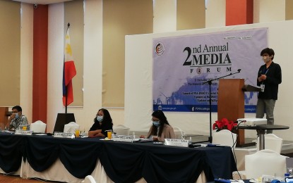 <p><strong>MEDIA FORUM</strong>. The Philippine Statistics Authority (PSA) holds a media forum at Monarch Hotel in Calasiao town in Pangasinan on Friday (Dec. 11, 2020). The PSA gave updates on the recent Census on Population and Household and the Philippine Identification System (PhilSys), among others. <em>(Photo by Hilda Austria)</em></p>