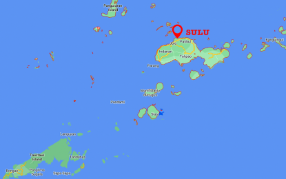 <p>Google map of Sulu province.</p>