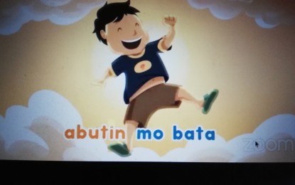 <p><strong>ANIMATED SERIES</strong>. "Wikaharian" is an animated series for teaching reading. The Knowledge Channel and the NCCA completed 80 lessons that would help instill Filipino values and traditions among Grade 1 students.<em> (Photo taken during the virtual presser on Tuesday, Dec. 15, 2020).</em></p>