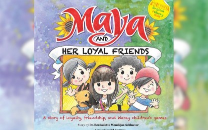<p><strong>ENGLISH-WARAY STORYBOOK</strong>. Maya and Her Loyal Firends, an English-Waray illustrated storybook published by J.E Mondejar Computer College (JEMCC) in Tacloban City. The JEMCC on Monday (Dec. 14, 2020) said they donated hard copies of the storybooks to public elementary schools in the city to help address the lack of books in the Waray language that can be used for the Mother Tongue-Based Multi-Lingual Education program of the Department of Education. <em>(Photo courtesy of Bernadette Mondejar-Schlueter)</em></p>