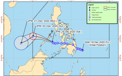 'Vicky' moves to northern-central Palawan | Philippine News Agency