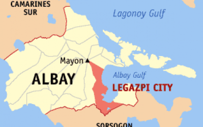 <p><em>Google map of Albay province</em></p>