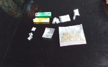 <p><strong>SEIZED.</strong> The illegal drugs confiscated from three drug suspects during a law enforcement operation led by Army troopers in Barangay Poblacion, Kabacan, North Cotabato on Monday (Dec. 21, 2020). The seized illegal drugs included shabu and dried marijuana leaves.<em> (Photo courtesy of 6ID)</em></p>