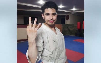 <p>Filipino karateka James De Los Santos (<em>Photo from James De Los Santos Facebook page) </em></p>