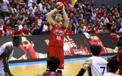 <p><strong>SLAUGHTER TO RETURN</strong>. Ginebra center Greg Slaughter in action. Slaughter said Tuesday (Dec. 29, 2020) he was looking forward to returning after his surprise break from play for the entire PBA season and apologized to Ginebra’s management for not communicating properly with them about his hiatus. <em>(Photo courtesy of PBA)</em></p>