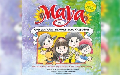 <p><strong>NEW EDITION</strong>. The Tagalog version of "Maya and Her Loyal Friends,” an English illustrated storybook written by Bernadette Mondejar-Schlueter that features Waray culture, games, arts, and tradition. Schlueter on Tuesday (Jan. 5, 2021) said they will translate the book to more local dialects to support the Mother Tongue-Based Multi-Lingual Education program of the Department of Education. <em>(Photo courtesy of Bernadette Mondejar-Schlueter)</em></p>