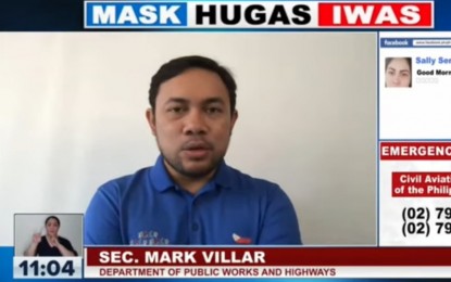 <p>DPWH Secretary Mark Villar. <em>(Screengrab from Laging Handa briefing)</em></p>