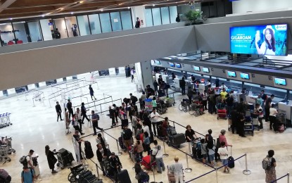 <p>Korean Air check-in counters at NAIA Terminal 1 (<em>PNA file photo by Cristina Arayata</em>)</p>