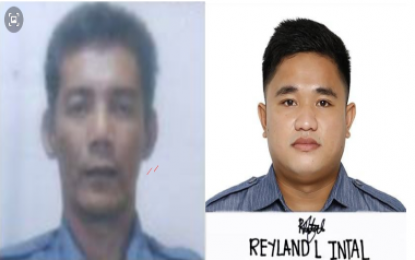 <p>Patrolmen Benhur S. Ismael and Reyland Lacap Intal. <em>(Contributed photo)</em></p>