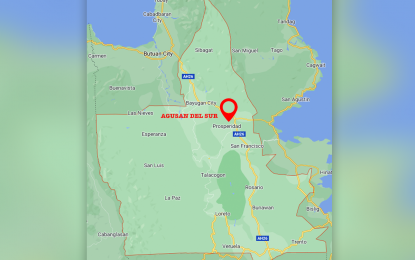 <p>Google map of Agusan del Sur.</p>