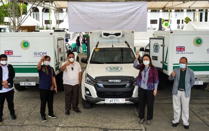 <p>Cold chain vehicles and bio-safety refrigerators critical for the transport and storage of Covid-19 specimens across the BARMM provinces were handed over by the UK government. <em>(Photo by UN Philippines)</em></p>