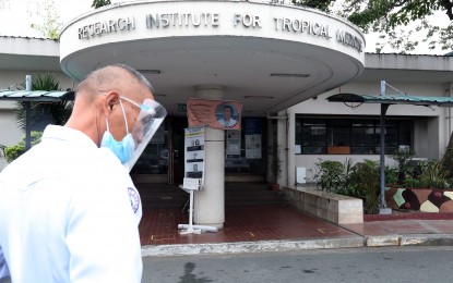 <p><strong>HERE TO STAY.</strong> The building of the Research Institute for Tropical Medicine (RITM) in Alabang, Muntinlupa. The RITM will not be abolished with the creation of a national virology institute, Health Undersecretary Maria Rosario Vergeire assured on Saturday (Sept. 18, 2021). <em>(File photo)</em></p>