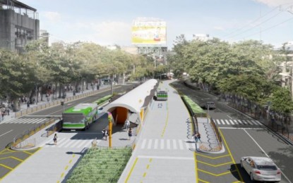 <p>Artist rendering of Cebu's Bus Rapid Transit system<em> (Photo from Cebu City BRT Facebook)</em></p>