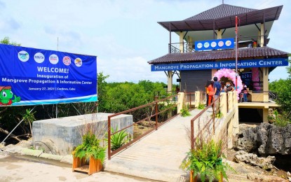 <p>The Mangrove Propagation and Information Center in Barangay Day-as, Cordova, Cebu.<em> (Photo courtesy of CCLEC)</em></p>