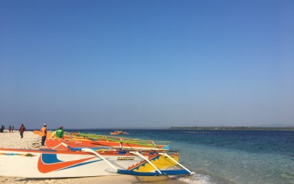 <p><strong>BADOC ISLAND</strong>. </p>
<p>This pristine beach island in Badoc, Ilocos Norte now offers free diving and snorkeling experience to visitors. This is among the latest attractions in the province since tourism re-opened last October 2020. (<em>PNA photo by Leilanie G. Adriano</em>) </p>