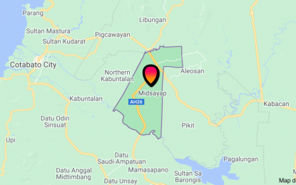 <p>Google map of Midsayap town, North Cotabato.</p>