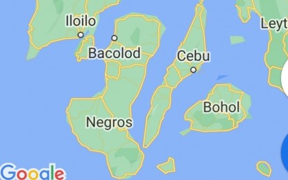 <p>Google map of Negros Island.</p>