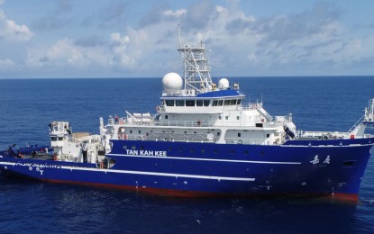 <p>Chinese research vessel Jia Geng<em> (Photo courtesy of Ryan Martinson on Twitter)</em></p>