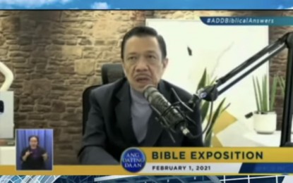 <p>Eliseo Fernando Soriano, also known as Brother Eli, televangelist and ‘Overall Servant’ of the Members Church of God International. (<em>Screengrab</em>)</p>