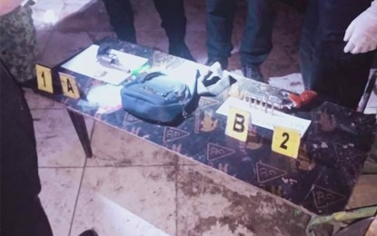 <p><strong>EVIDENCE</strong>. The collected pieces of evidence during a buy-bust in Barangay Tabing-ilog, Marilao, Bulacan on Monday (Feb. 8, 2021). Two suspects were neutralized in the operation<em>. (Photo courtesy of Bulacan PPO)</em></p>