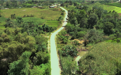 <p><strong>EASY ACCESS</strong>. A drone-view of the PHP37-million farm-to-market road that now connects the villages of Bugso and Gapok in Sen. Ninoy Aquino, Sultan Kudarat province to big markets at the town center. The paved 7.48-kilometer FMR was funded by the Japan International Cooperation Agency under the Department of Agrarian Reform-Mindanao Sustainable Agrarian and Agriculture Development (MinSAAD) project, Project manager Eduardo E. Suaybaguio said on Friday (Feb. 12, 2021). <em>(Photo courtesy of DAR-Sultan Kudarat)</em></p>