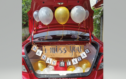<p><strong>CAR TRUNK SURPRISE</strong>. Decorating a car trunk with streamers, balloons, and other party supplies is among the fanciest and safest ways to show appreciation for your loved ones in the new normal. <em>(Contributed photo)</em></p>