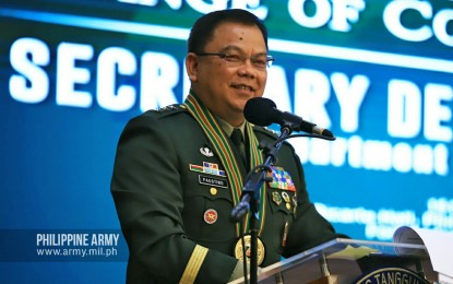 <p>Retired AFP chief and incoming DND officer-in-charge Jose Faustino Jr. <em>(File photo courtesy of Philippine Army)</em></p>