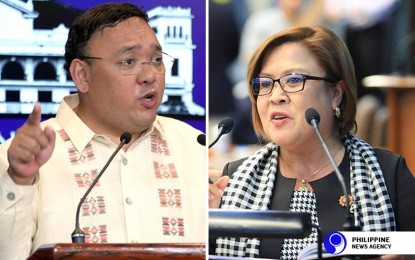 <p>Presidential Spokesperson Harry Roque and Senator Leila de Lima</p>