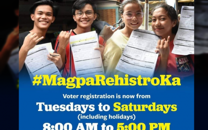 <p><strong>OPEN ON SATURDAYS.</strong> Comelec-Baguio election officer Atty. John Paul Martin is urging the public to register on Saturdays with their offices open on said days. He advised the public not to wait for the last day of registration on September 30 to avoid crowding. (PNA photo screenshot from the information material of Comelec )</p>