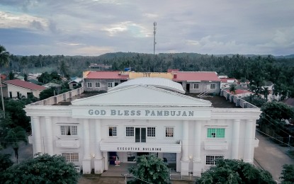 <p><strong>DECENT BURIAL.</strong> The town hall of Pambujan, Northern Samar where the remains of a slain member of the New People’s Army was laid in state before given a decent burial on Sunday by local officials and the military in Pambujan, Northern Samar. His comrades abandoned his body in clash with government forces. <em>(Photo courtesy of Pambujan LGU)</em></p>