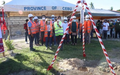<p><strong>NEW BUILDING</strong>. Cebu officials break ground for a new building at the Cebu Technological University campus in San Remigio town on Wednesday (Feb. 24, 2021). The provincial government allocated some P11 million for the project.  <em>(Photo courtesy of Cebu Provincial Capitol PIO)</em></p>