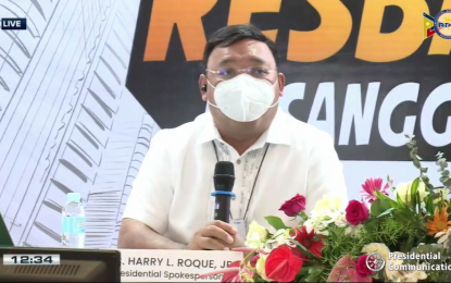 <p>Presidential Spokesperson Harry Roque <em>(Screengrab from PCOO/RTVM)</em></p>