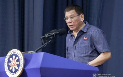 <p><strong>FIGHTING GRAFT, ILLEGAL DRUGS</strong>. President Rodrigo Duterte on Friday (March 5, 2021) reassures that his remaining months in office would be spent eradicating corruption and illegal drugs. During the joint meeting of national and regional task forces to end local communist armed conflict in Cagayan de Oro City, Misamis Oriental, Duterte said he would not allow the unlawful activities of drug offenders and corrupt government workers to thrive.<em> (Photo courtesy of PCOO)</em></p>