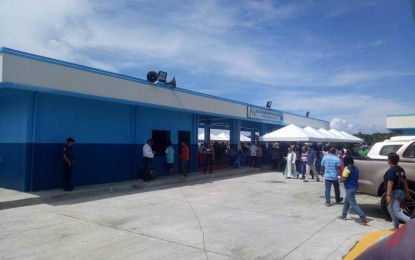 <p><strong>ASKING FOR BETTER FISH PORT</strong>. The San Jose de Buenavista Fish Port during its blessing and turnover in 2017. The local government unit of San Jose de Buenavista on Wednesday (March 10, 2021) sought the improvement of the port to accommodate more sea vessels. <em>(Photo courtesy of Gali Magbanua)</em></p>