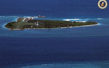 <p>Barangay Pag-asa Island, Kalayaan town, West Philippine Sea. <em>(Photo by Philippine Navy)</em></p>