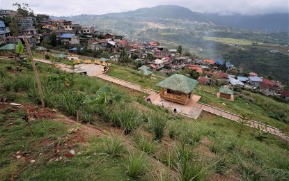 <p><strong>LAND CONVERSION</strong>. The Irisan open dumpsite in Baguio City is slowly being converted to an ecological park with several works being done. The five-hectare facility started massive conversion in 2019, about eight years after six people died in a trash slide amid Typhoon Mina in 2011. (<em>Photo courtesy of PIO-Baguio</em>) </p>