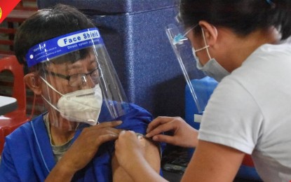 <p><strong>GETTING PROTECTED.</strong> Taytay’s front-liners continue to avail of Covid-19 jabs on Friday (March 19, 2021). Mayor Joric Gacula says municipal health office personnel go around, encouraging residents that vaccines will protect them. <em>(Photos courtesy of Taytay-PIO)</em></p>
