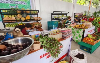<p><strong>EARTH MARKET</strong>. The Pop-Up Earth Market held at May’s Organic Garden in Bacolod City from March 27 to 28, 2021. Earth Markets is an international network of markets that work under the principles of slow food. <em>(Photo by Erwin P. Nicavera)</em></p>