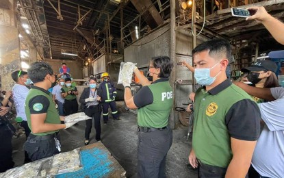 <p><strong>ILLEGAL DRUGS DESTROYED.</strong> Some 1,997 grams of shabu and 102 grams of marijuana worth PHP13.4 million are incinerated by the Philippine Drug Enforcement Agency in Caraga Wednesday (April 7, 2021) in Butuan City. The illegal drugs formed part of the evidence in anti-drug cases that have been disposed of by the courts across the region. <em>(Photo courtesy of Radyo Pilipinas Butuan)</em></p>