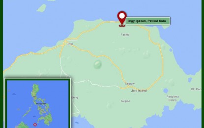 <p>Google map of Barangay Igasan, Patikul, Sulu.</p>