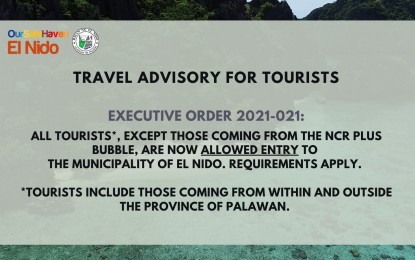 El Nido still closed to tourists from NCR Plus