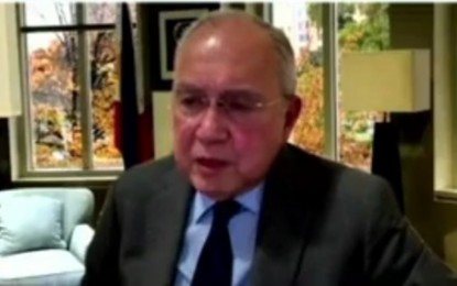 <p>Philippine Ambassador to the United States Jose Manuel Romualdez<em> (Screengrab from RTVM)</em></p>