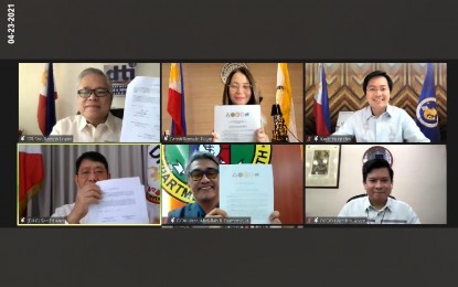 <p><strong>SAFETY SEAL</strong>.The Joint Memorandum Circular (JMC) on the Safety Seal Certification Program was signed on Friday (April 23, 2021) led by the Department of Trade and Industry (DTI), Department of Tourism (DOT), Department of Labor and Employment (DOLE), Department of Health (DOH), and Department of the Interior and Local Government (DILG). The JMC contains the requirements and procedures in securing a safety seal and institutionalizes the certification program. <em>(Photo by DOT Philippines)</em></p>