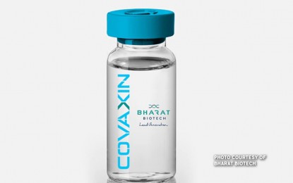 <p>Covaxin manufactured by Bharat Biotech </p>