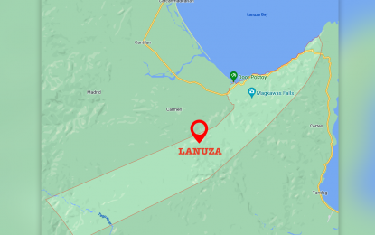 <p>Google map of Lanuza, Surigao del Sur.</p>
