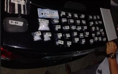 <p><strong>ANTI-ILLEGAL DRUG OPERATION</strong>. The P340,000 worth of illegal drugs seized from two suspects in an operation in Barangay Borol 2nd, Balagtas, Bulacan on Monday (May 3, 2021). The arrested suspects were identified as Maisah Parampatan, a resident of Baclaran, Parañaque City; and Alinor Losain of Balagtas, Bulacan.<em> (Photo courtesy of Bulacan Provincial Police Office)</em></p>